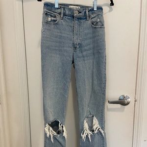 Abercombie 90s Straight Ultra High Rise Jeans